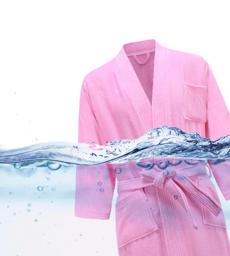 Peignoir Homme Femme Peignoir En Coton éponge 100% Capuche Et