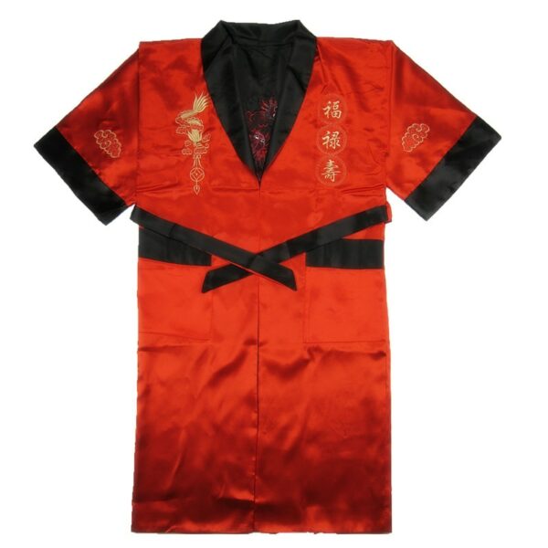 Peignoir kimono broderie dragon homme 10189 ullowe