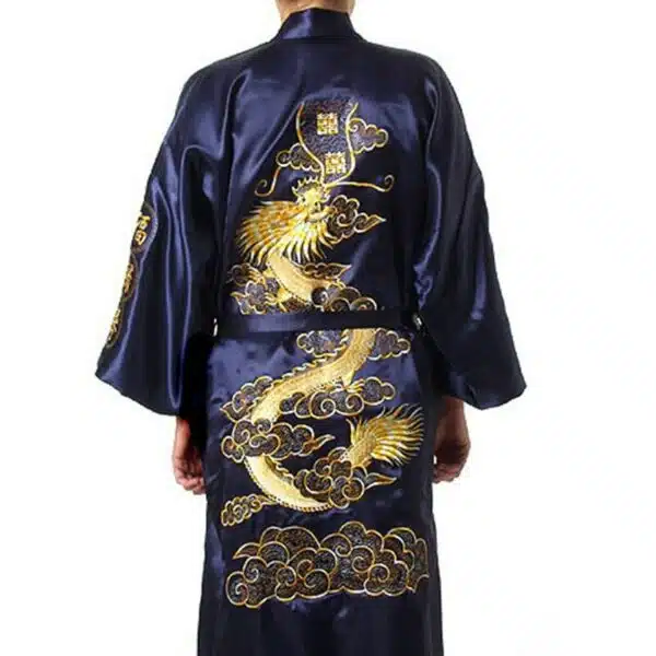 Peignoir en satin kimono dragon homme 10265 pnydj0