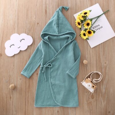 Peignoir d'été mélange coton et lin