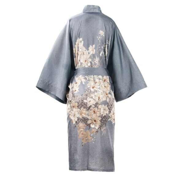 Peignoir kimono en soie motifs à fleurs 9705 ywa6ef