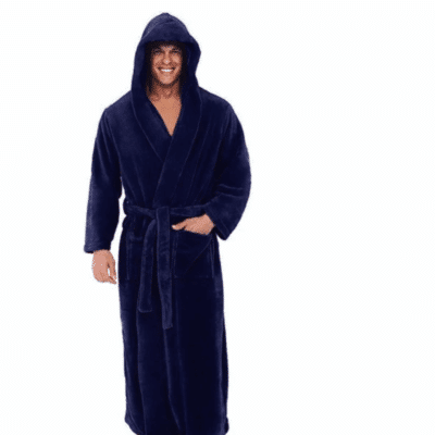 Peignoir à capuche pour hommes