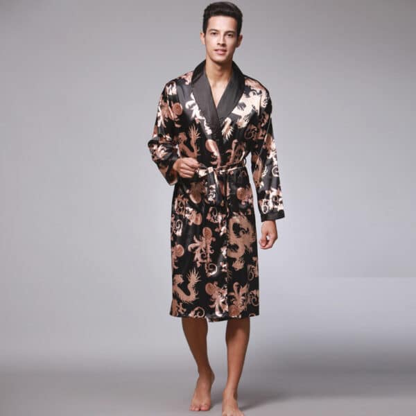Peignoir Kimono en Satin pour homme 24390 ay7uoy
