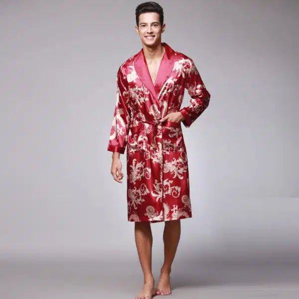 Peignoir Kimono en Satin pour homme 24394 inb7ei