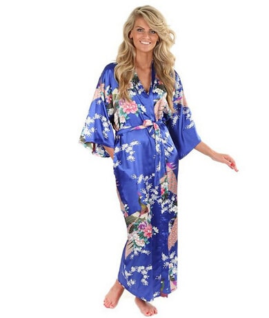 Peignoir kimono bleu pour femme 28800 y2nduq