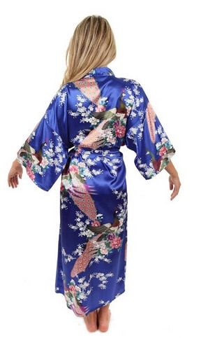 Peignoir kimono bleu pour femme 28800 zzgjlw