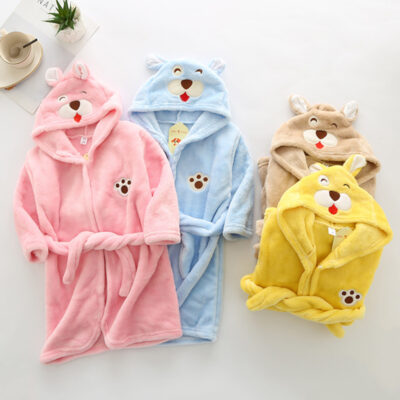 Peignoir de chien pour enfants