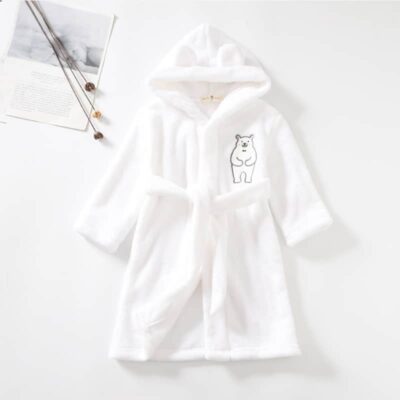 Peignoir d'ours polaire pour enfants