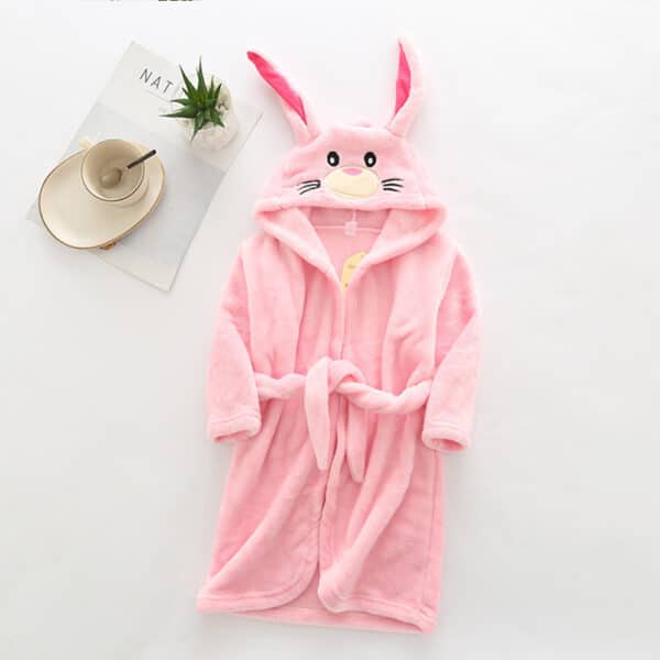 Peignoir de lapin pour enfants Peignoir de no l en forme de cerf pour enfants pyjama en flanelle pour filles et 3 1