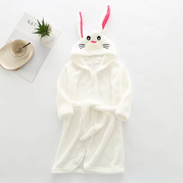 Peignoir de lapin pour enfants Peignoir de no l en forme de cerf pour enfants pyjama en flanelle pour filles et 5 1