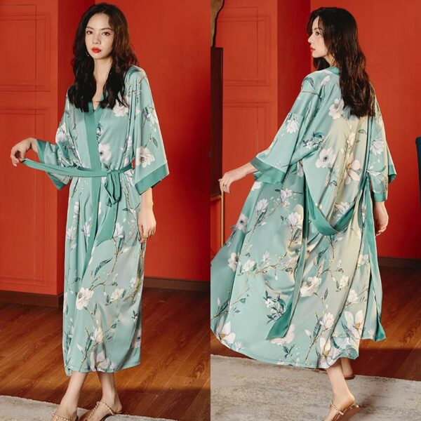 Kimono long à imprimé floral 30154
