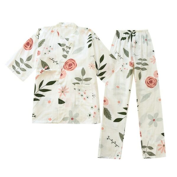 Pyjama kimono a fleur Style pour femmes 32244 zl5cj6