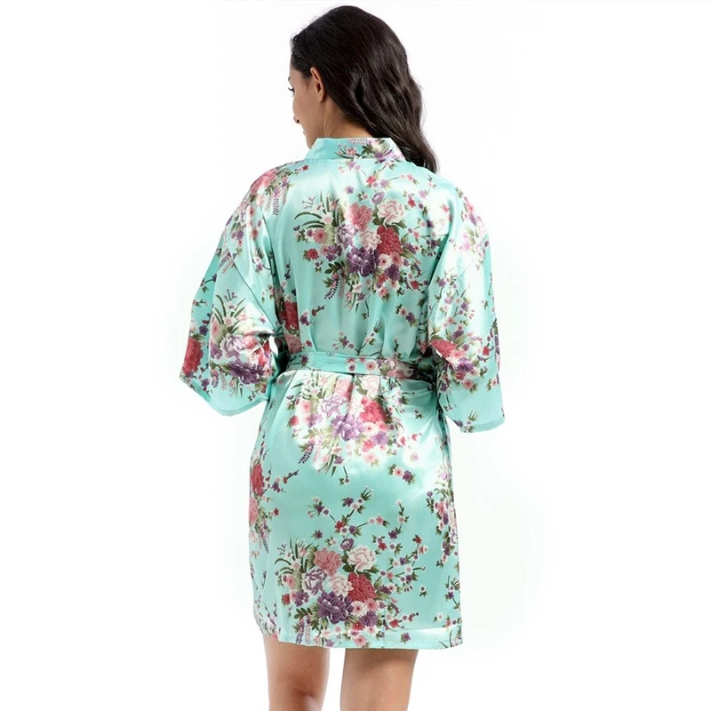 Peignoir robe kimono ?� fleurs pour femme �?� Maison du Peignoir
