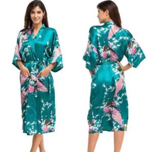 Peignoir kimono à fleur
